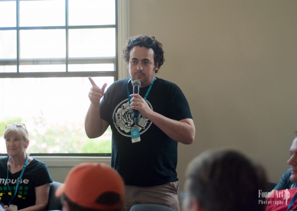 An Open Discussion on WordPress issues and beyond was led by Russell Aaron, at WordCamp San Diego 2016 #WCSD